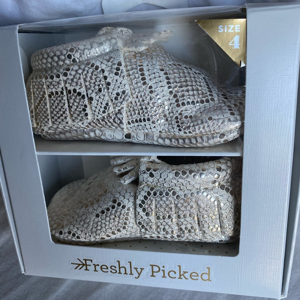 Freshly picked brand new moccasins size 4